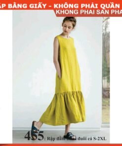 Rập giấy A0 mã 455 - đầm suông đuôi cá