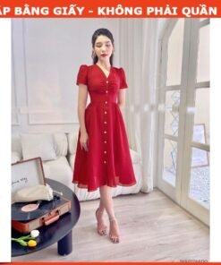 Rập giấy A0 mã 186 - đầm xòe cổ tim