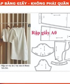 Rập giấy A0  mã 1682 - nguyên set (không phải quần áo)