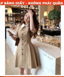 Rập giấy A0 mã 1429 - đầm cổ sen nhọn