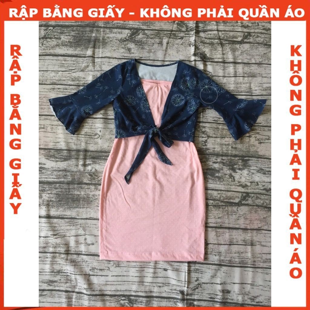 Rập  mã R385 - set váy áo cho bé