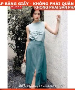 Rập  mã 867 - chân váy A 8 mảnh