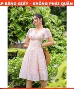 Rập giấy A0 mã 1624 - đầm xòe cách điệu