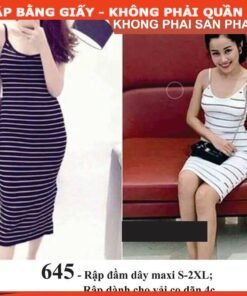 Rập giấy A0 mã 645 - đầm dây