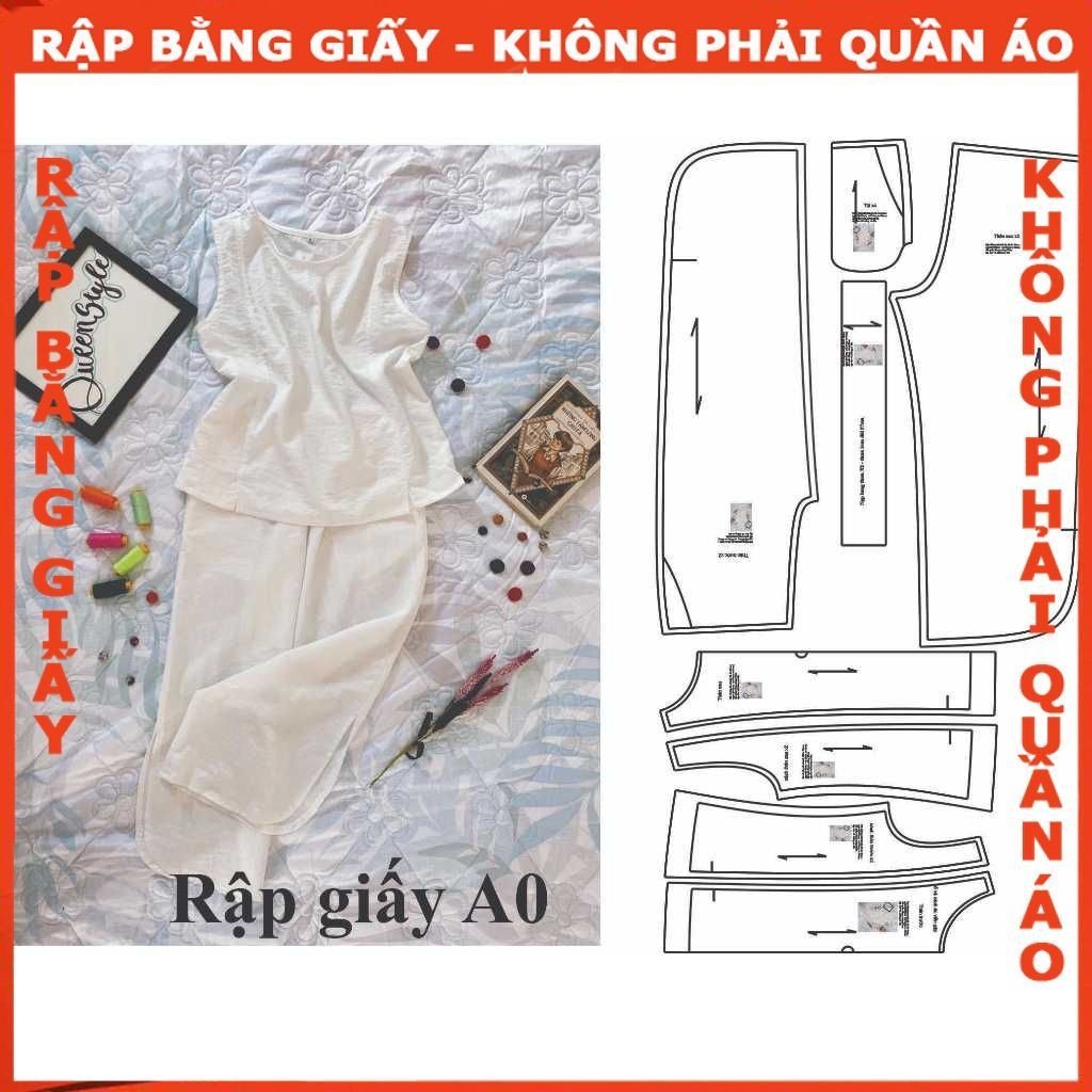 Rập giấy A0 mã 1475- bộ suông sát nách
