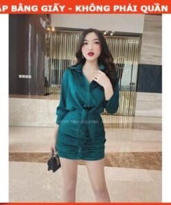 Rập đầm sơ mi cách điệu mã 1204