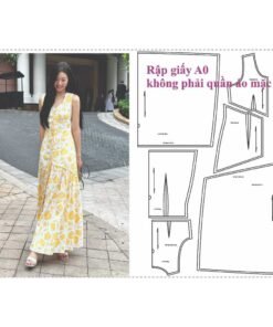 Rập giấy A0 mã 1763 - rập đầm maxi