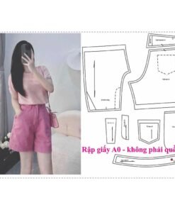 Rập giấy A0 mã 1743 - Rập quần short