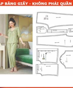 Rập giấy A0 mã 1502 - bộ mặc nhà