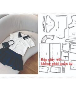 Rập giấy A0 mã 164 - Rập set váy bí