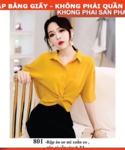 Rập  mã 801 - áo sơ mi xoắn eo