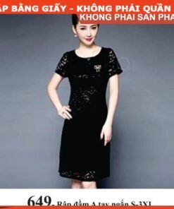 Rập giấy A0 mã 649 - đầm trung niên