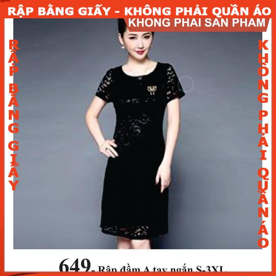 Rập giấy A0 mã 649 - đầm trung niên