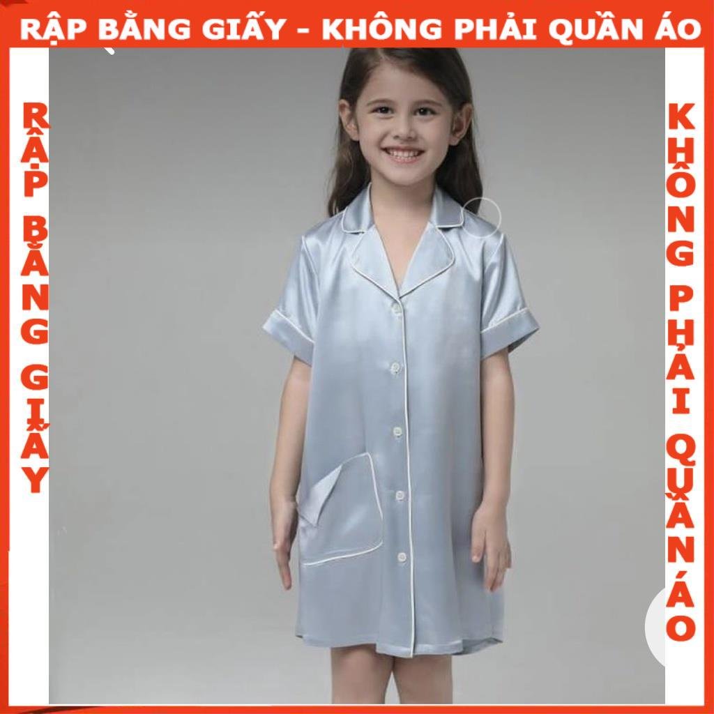 Rập giấy A0 đầm piyama bé R456