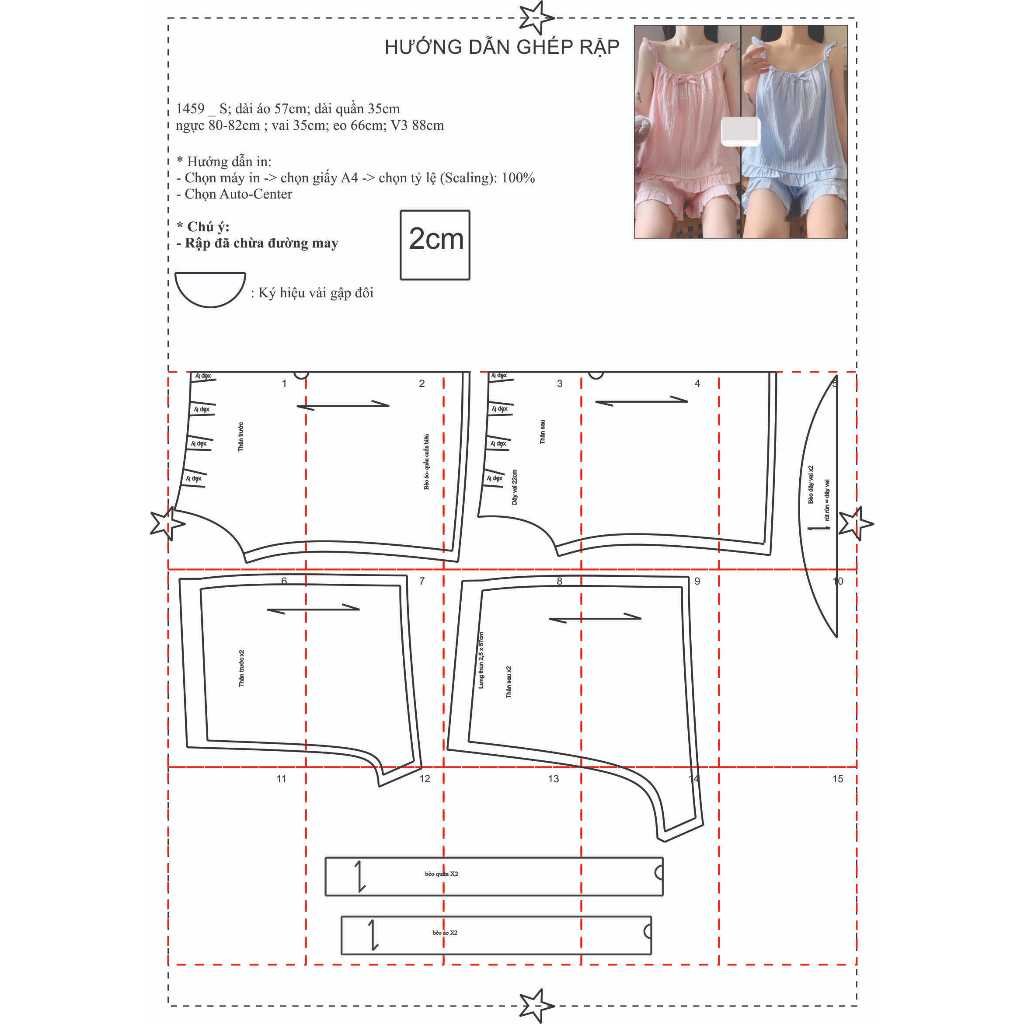 Rập giấy A0 mã 1459 - bộ dây - Ảnh 2