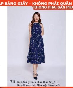 Rập giấy A0 đầm yếm mã 711