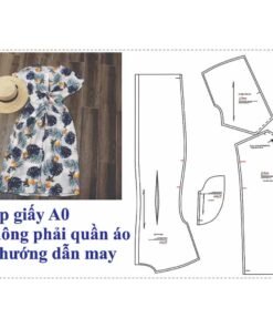 Rập giấy A0 mã 752 - rập giấy may đầm