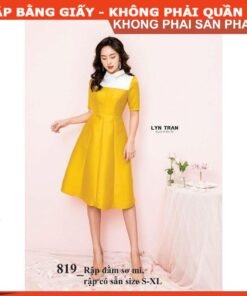 Rập giấy A0 mã 819 - đầm sơ mi