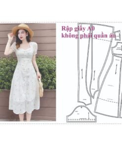 Rập giấy A0 mã 375 - Rập may đầm