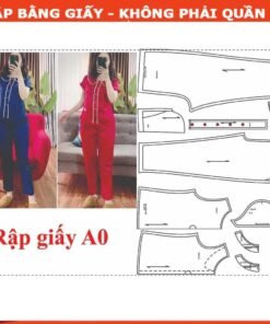 Rập giấy A0 bộ cổ sen tay ngắn 1186