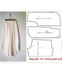 Rập giấy A0 mã 123 - quần ống rộng