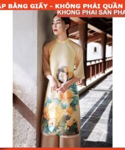 Rập giấy A0 may áo dài tay loe AD05