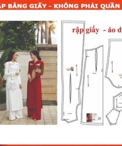 Rập giấy A0 may áo dài mã AD19