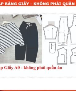 Rập giấy mã 250 - bộ quần bagy áo thun