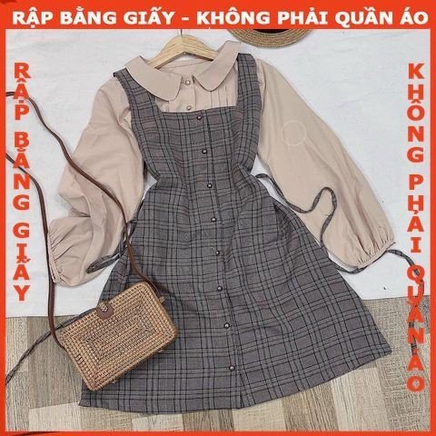 Rập giấy A0 mã 1129 - set đầm suông + áo