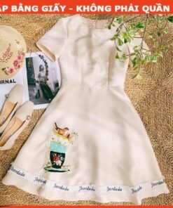 Rập giấy A0 mã 1090 - đầm xòe tay ngắn