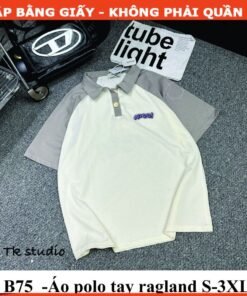 Rập giấy A0 áo thun polo tay raplang mã B75