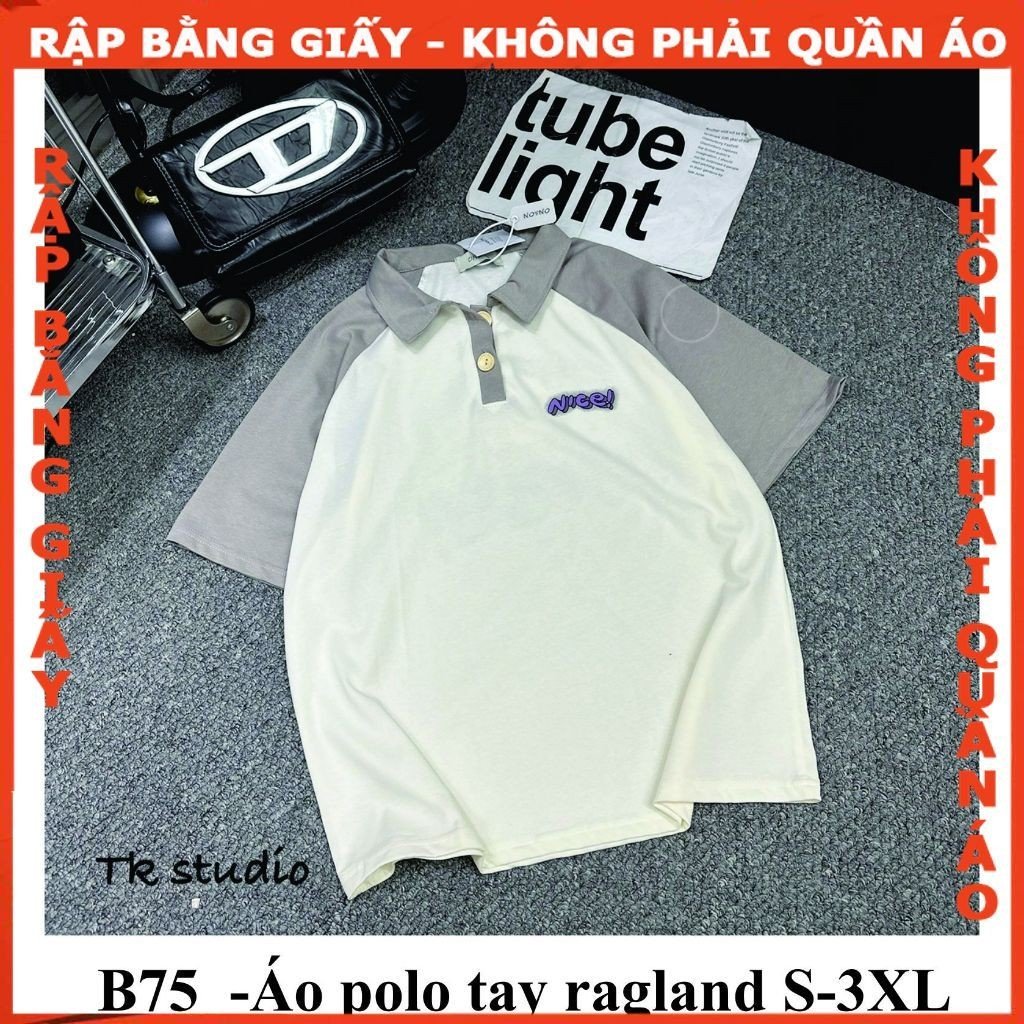 Rập giấy A0 áo thun polo tay raplang mã B75