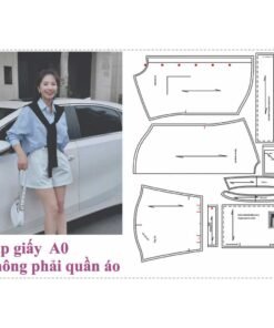 Rập giấy A0 áo sơ mi mã 68