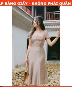 Rập giấy A0 mã 296 - đầm ôm cổ U