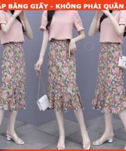 Rập giấy mã 1023 - chân váy đuôi cá