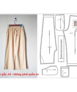 Rập Giấy A0 mã 111 - Quần ống đứng lưng thun