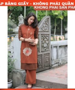 Rập may bộ áo dài quần lưng thun AD20
