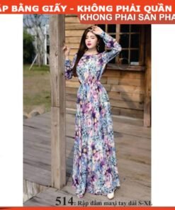 Rập giấy A0 mã 514 - Rập đầm maxi