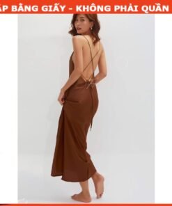 Rập giấy A0 mã 1424 - đầm dây hở lưng