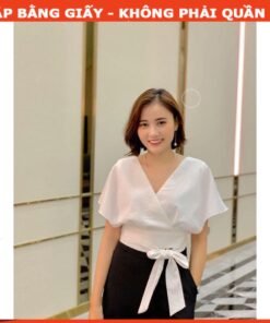 Rập giấy A0 áo tay liền bo eo mã 977