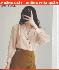 Rập giấy A0 áo cổ én mã 1304