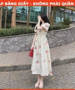 Rập giấy A0 đầm cổ vuông xếp mã 260