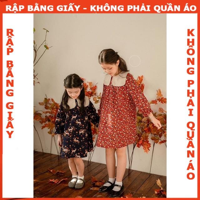 Rập giấy A0 mã R425- Rập đầm tay lỡ cổ sen