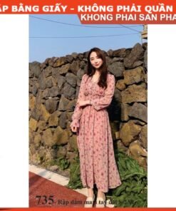 Rập giấy A0 mã 735 - rập đầm maxi