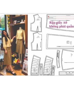 Rập giấy A0 mã 1802 - rập may quần áo