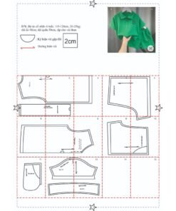 Rập giấy A0 B70 - Rập bộ đùi bé TRAI