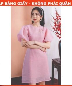 Rập giấy A0 mã 1270 - đầm suông tay lồng đèn