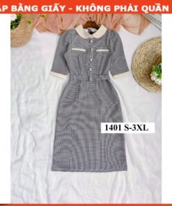 Rập giấy A0 mã 1401 - đầm sơ mi