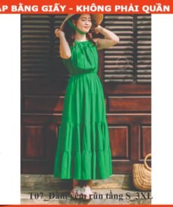 Rập giấy A0 mã T07 - đầm yếm