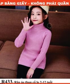 Rập giấy A0 áo thun cổ lọ mã R433